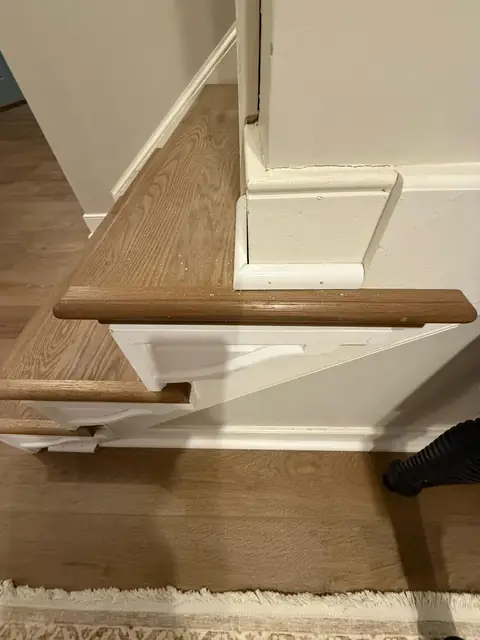 New wood-look stair treads with rounded nosing